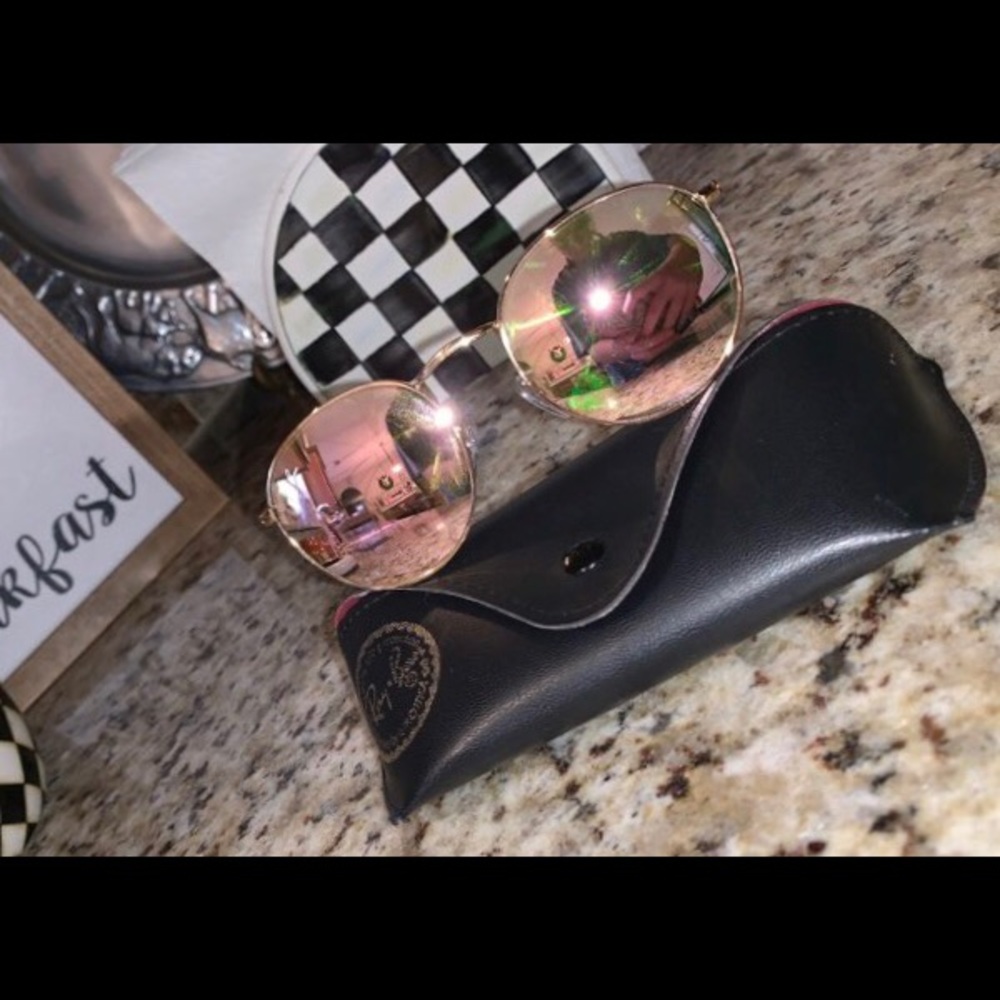 Rose Gold Ray Bans